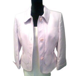 Nipon Boutique Womens Lilac Suit Jacket Size 10